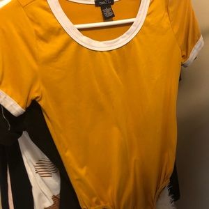 Yellow bodysuit
